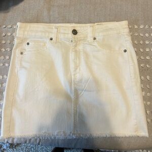 American eagle white denim skirt NWT